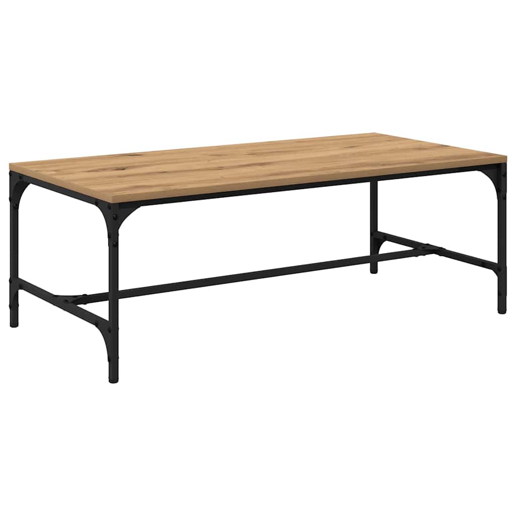 Sofabord Artisan Egetræ 100 x 50 x 35 cm Konstrueret træ