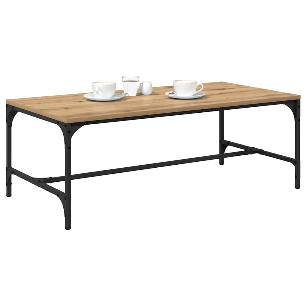 Sofabord Artisan Egetræ 100 x 50 x 35 cm Konstrueret træ