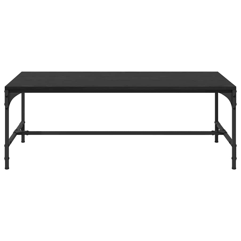 Sofabord Sort eg 100 x 50 x 35 cm Konstrueret træ