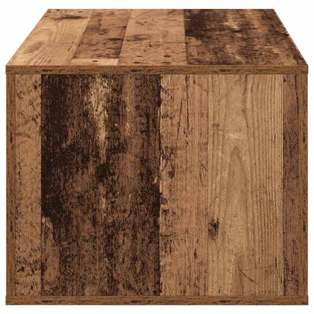 Sofabord med skuffe Gammelt træ 80 x 50 x 40 cm Konstrueret træ