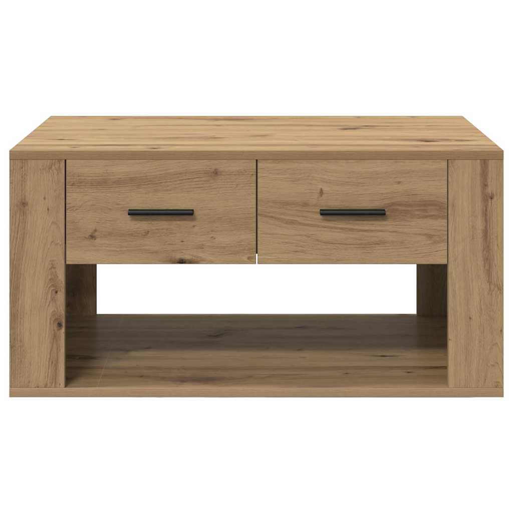 Sofabord Artisan Egetræ 80 x 50 x 40 cm Konstrueret træ