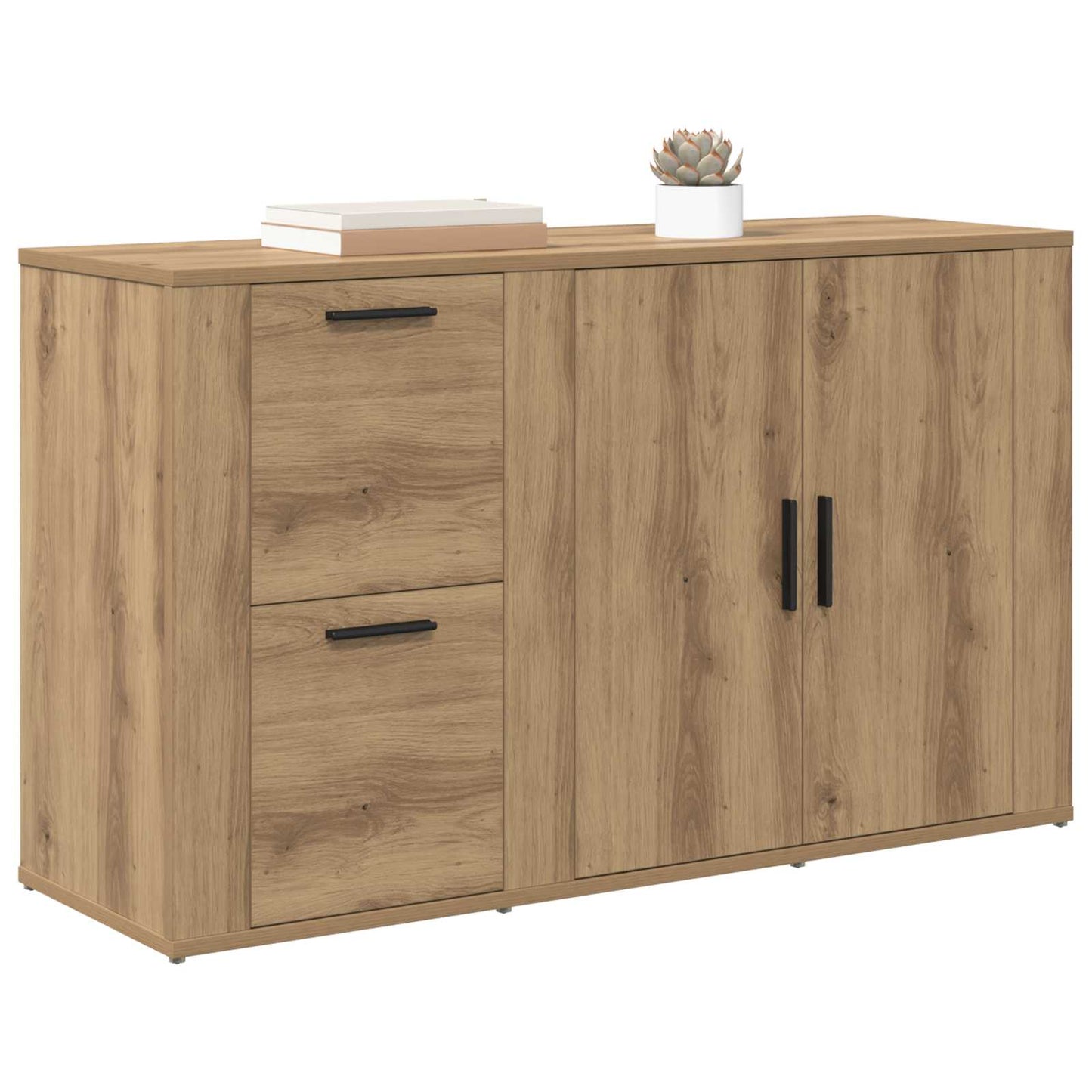 Sideboard Artisan Egetræ 100 x 33 x 59.5 cm Konstrueret træ