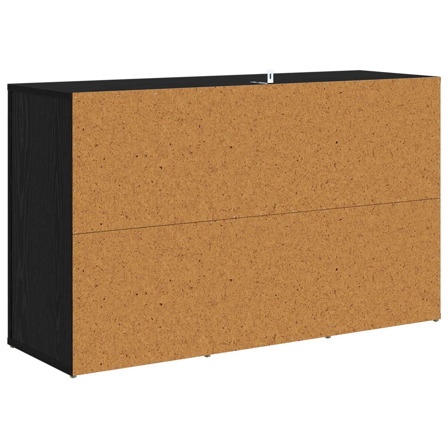 Sideboard med skuffe Sort eg 100 x 33 x 59.5 cm Konstrueret træ
