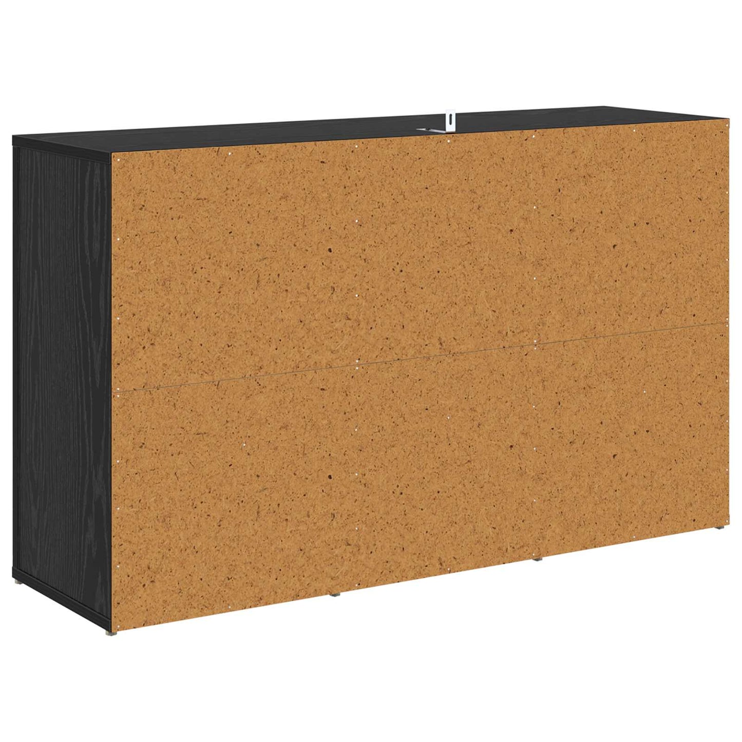 Sideboard med skuffe Sort eg 100 x 30 x 59,5 cm Konstrueret træ