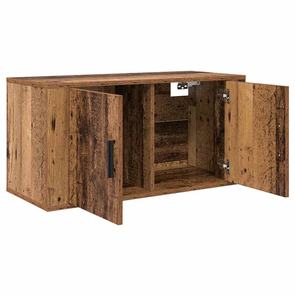 Vægmonteret TV Skab Vægmonteret Gammelt træ 80 x 34,5 x 40 cm