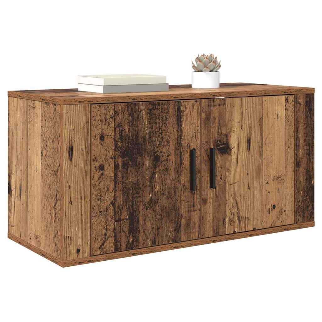 Vægmonteret TV Skab Vægmonteret Gammelt træ 80 x 34,5 x 40 cm