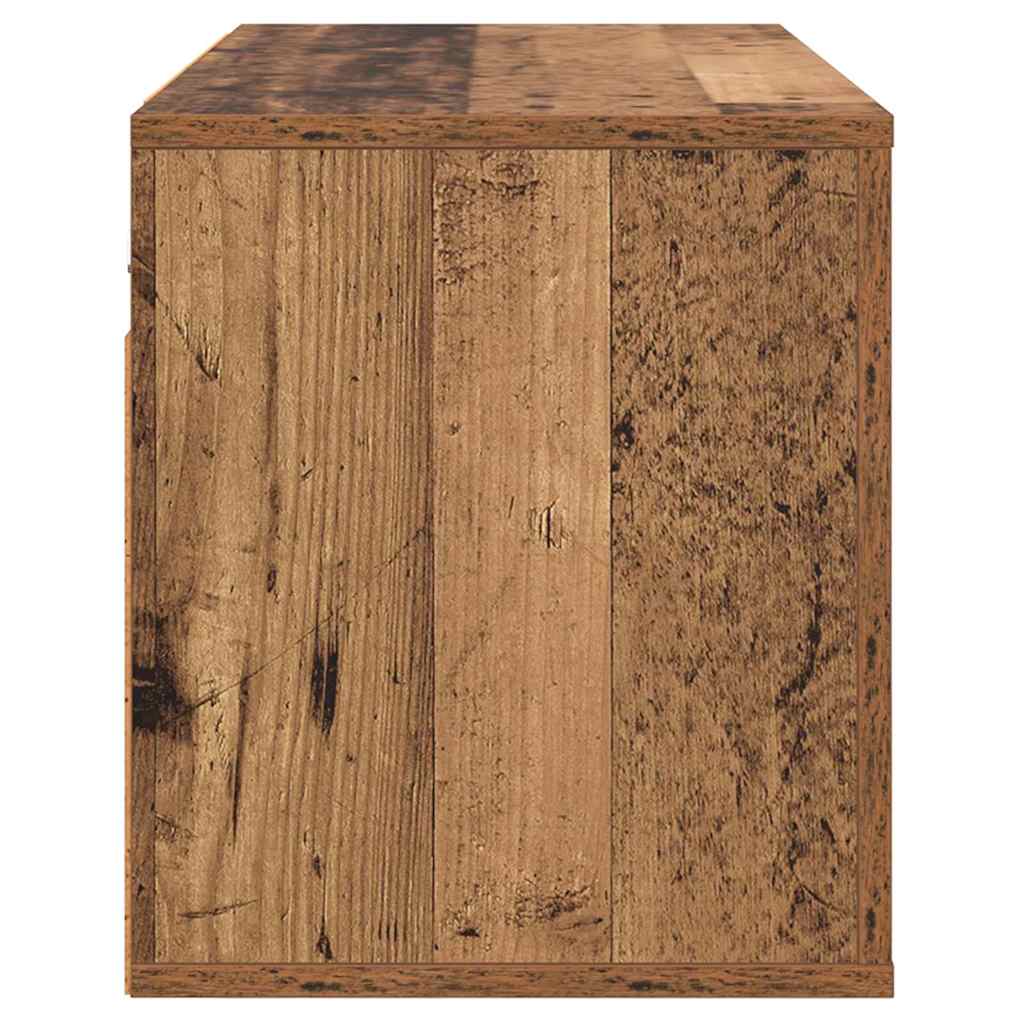 Vægmonteret TV Skab Vægmonteret Gammelt træ 80 x 34,5 x 40 cm