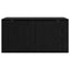 Vægmonteret TV Skab Sort eg 80 x 34,5 x 40 cm Konstrueret træ