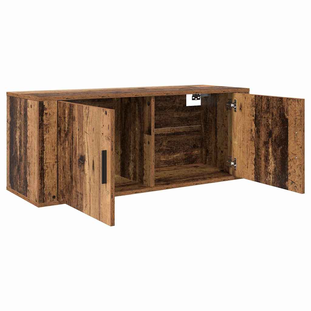Vægmonteret TV Skab Vægmonteret Gammelt træ 100 x 34,5 x 40 cm