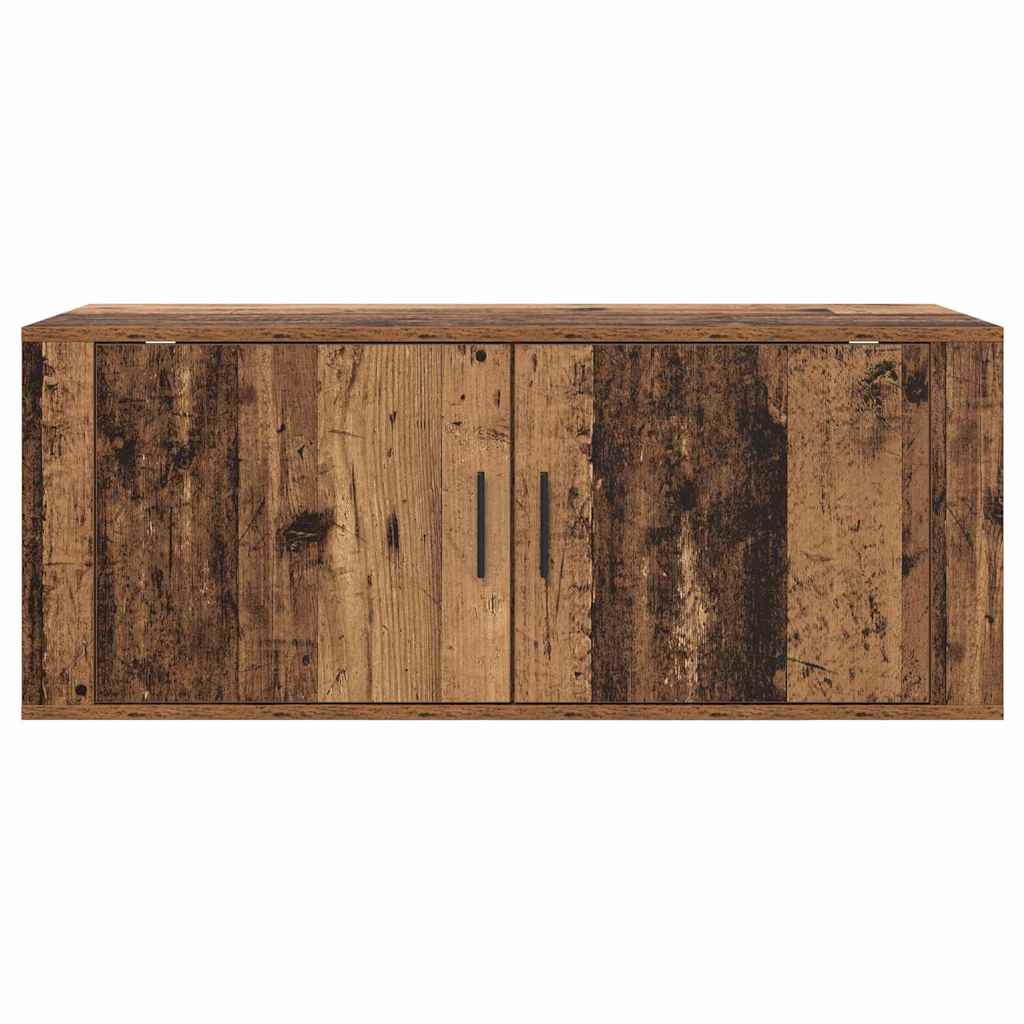 Vægmonteret TV Skab Vægmonteret Gammelt træ 100 x 34,5 x 40 cm
