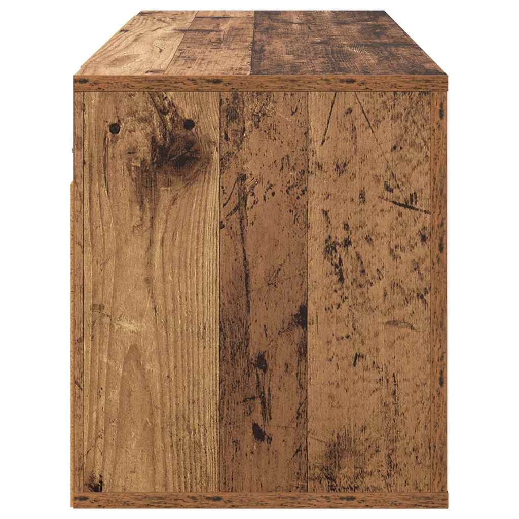 Vægmonteret TV Skab Vægmonteret Gammelt træ 100 x 34,5 x 40 cm