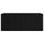 Vægmonteret TV Skab Sort eg 100 x 34,5 x 40 cm Konstrueret træ