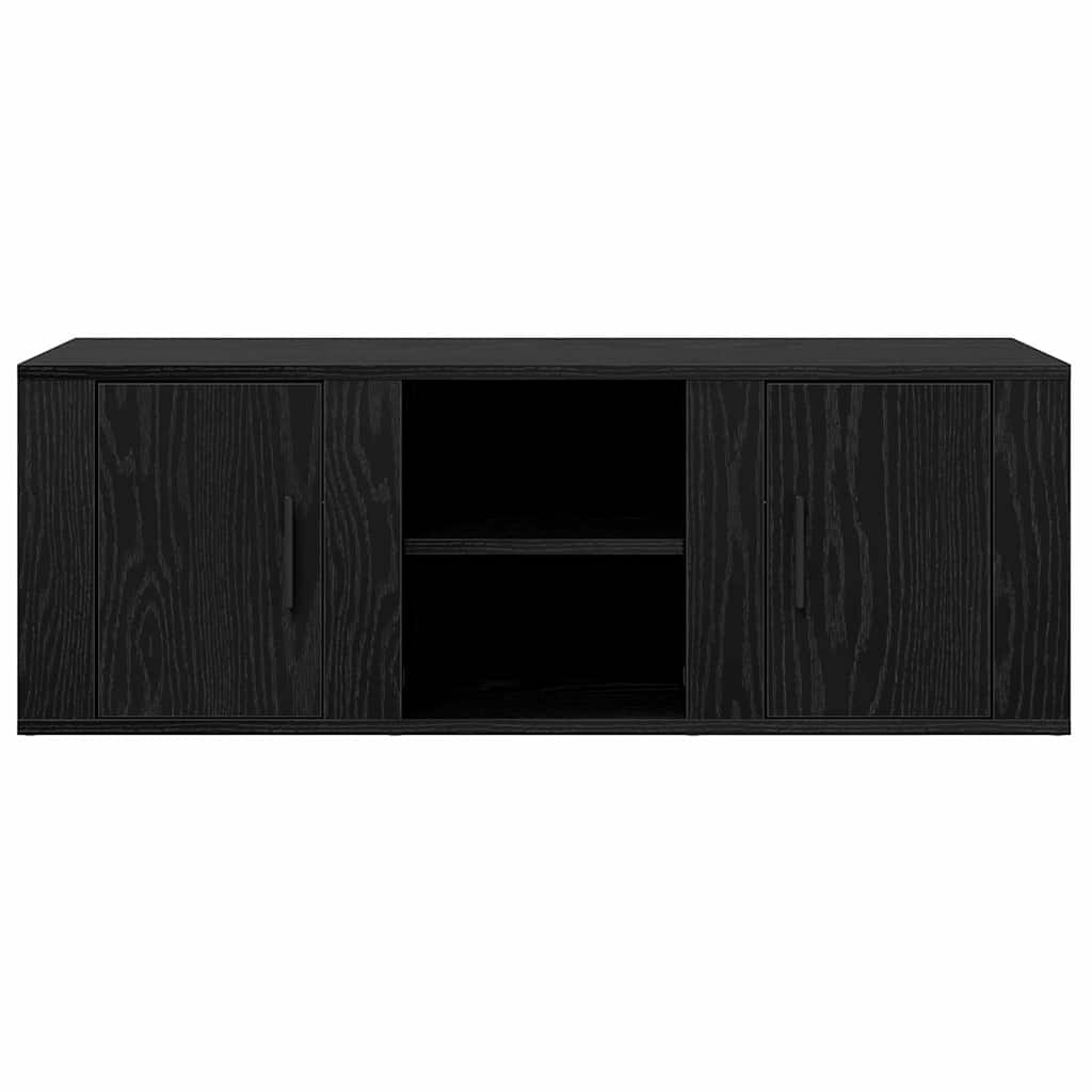 TV-skab Sort eg 100 x 31,5 x 35 cm Konstrueret træ