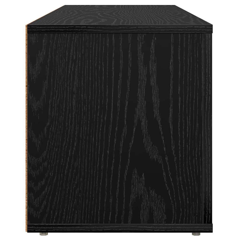 TV-skab Sort eg 100 x 31,5 x 35 cm Konstrueret træ
