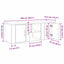 TV-skab Sort eg 100 x 31,5 x 35 cm Konstrueret træ