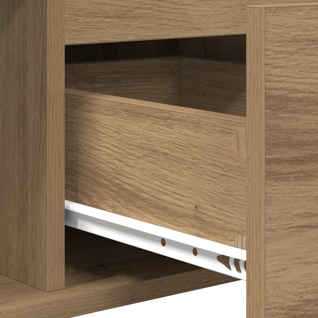 Sofabord Artisan Egetræ 90 x 50 x 26.5 cm Konstrueret træ
