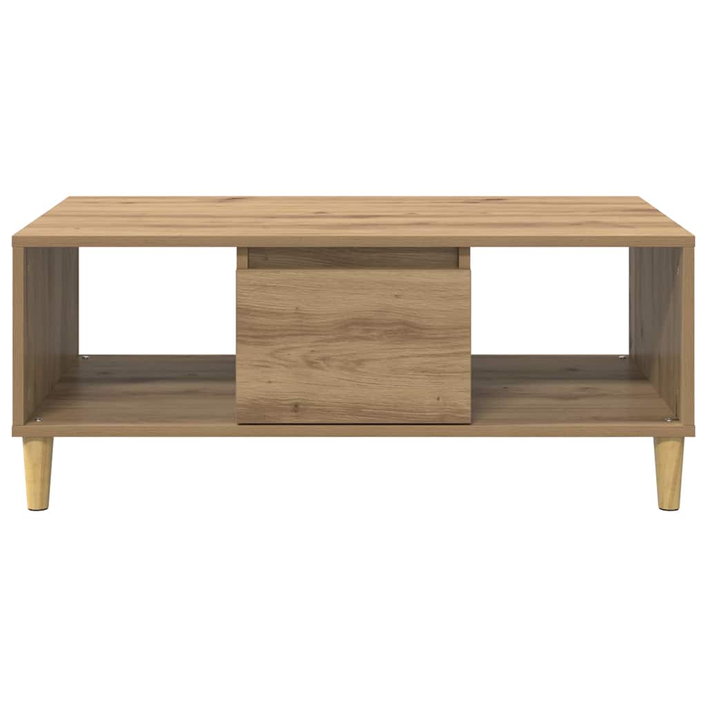 Sofabord Artisan Egetræ 90 x 50 x 26.5 cm Konstrueret træ