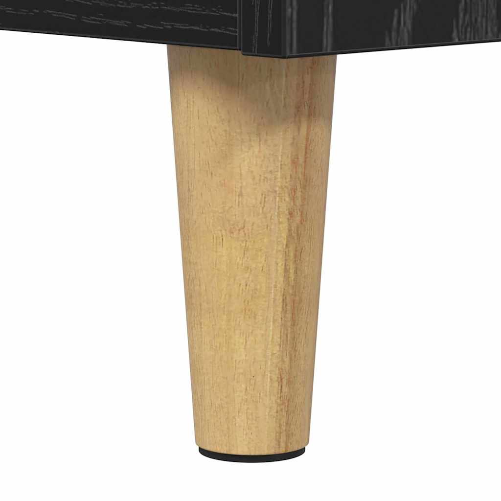 Sofabord Sort eg 90 x 50 x 26.5 cm Konstrueret træ