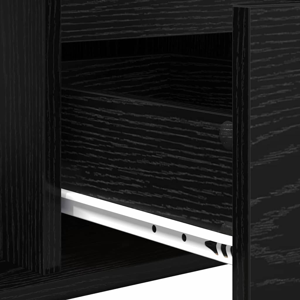Sofabord Sort eg 90 x 50 x 26.5 cm Konstrueret træ