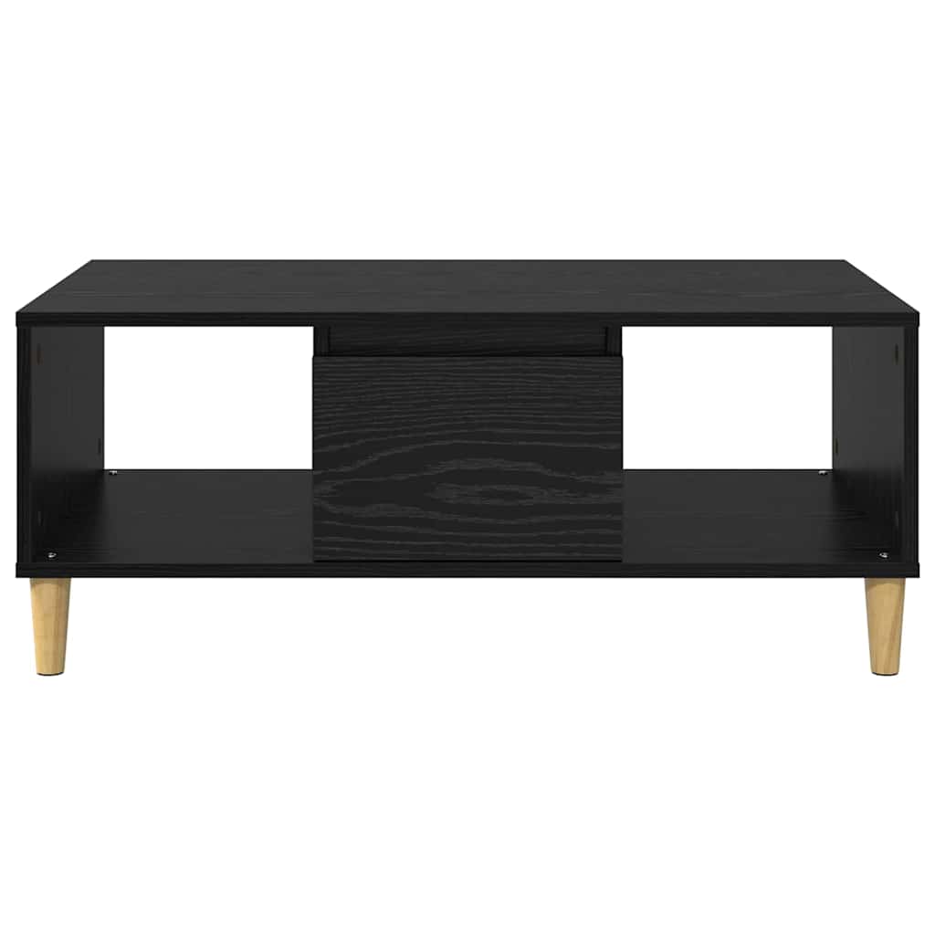 Sofabord Sort eg 90 x 50 x 26.5 cm Konstrueret træ