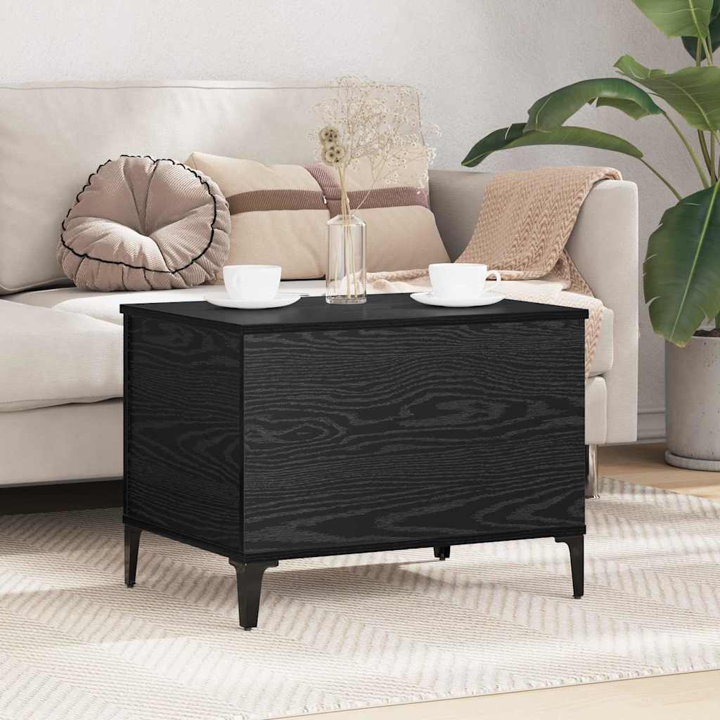Sofabord Sort eg 60 x 44,5 x 45 cm Konstrueret træ