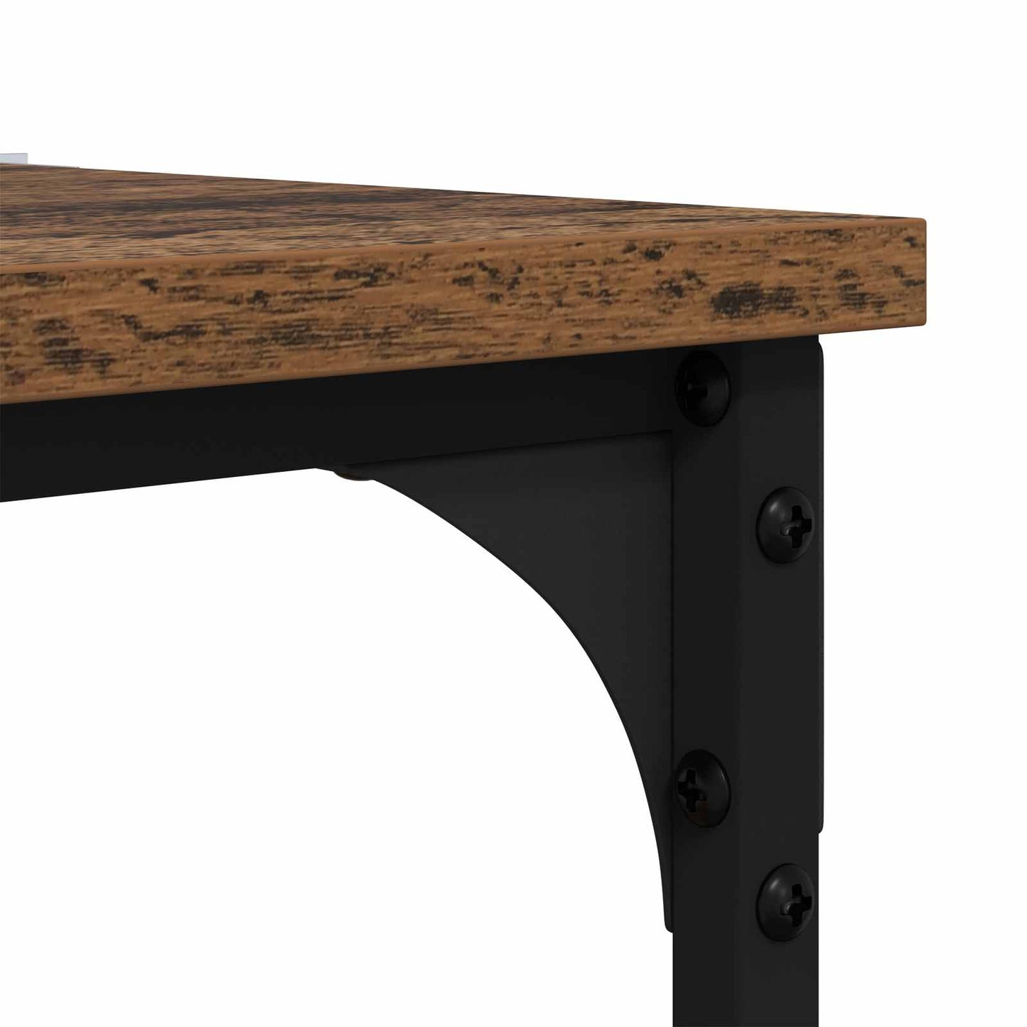 Sidebord med hylde Gammelt træ 40 x 30 x 75 cm Konstrueret træ