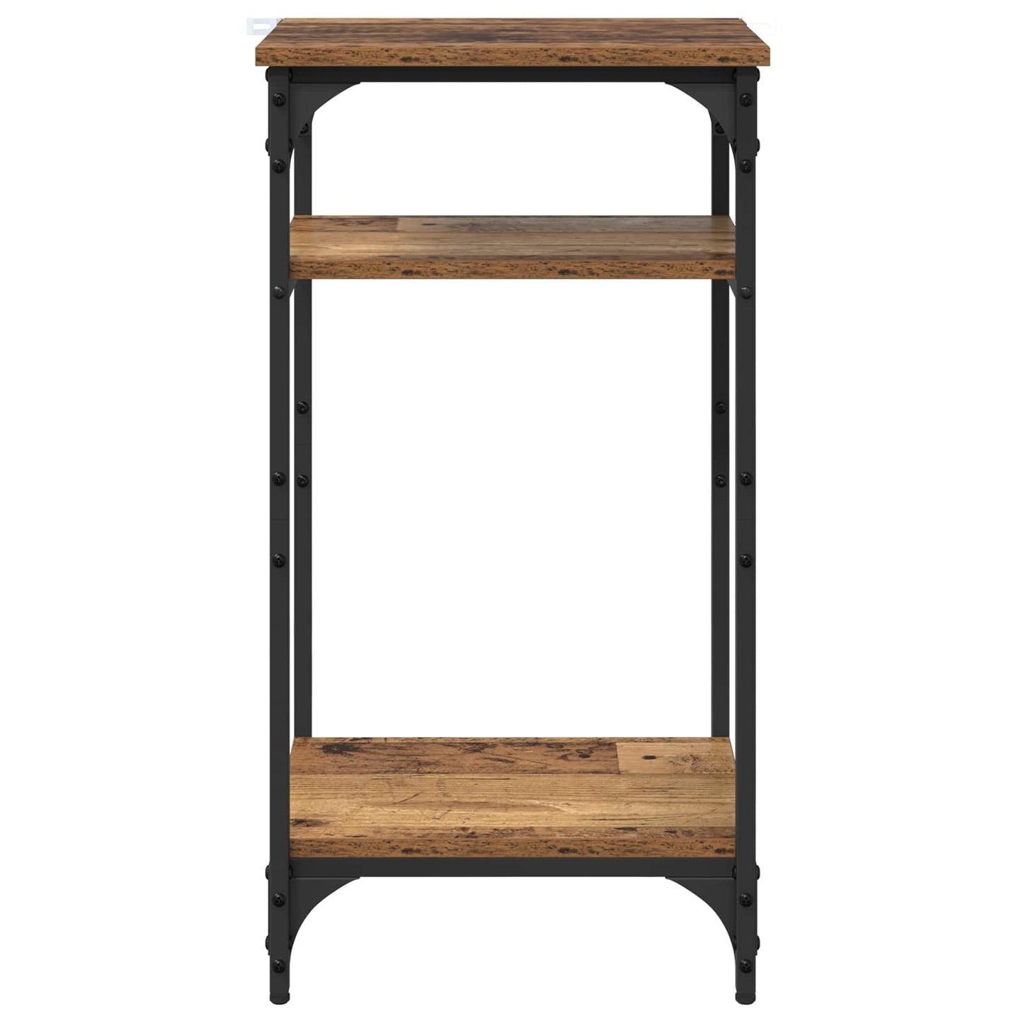 Sidebord med hylde Gammelt træ 40 x 30 x 75 cm Konstrueret træ