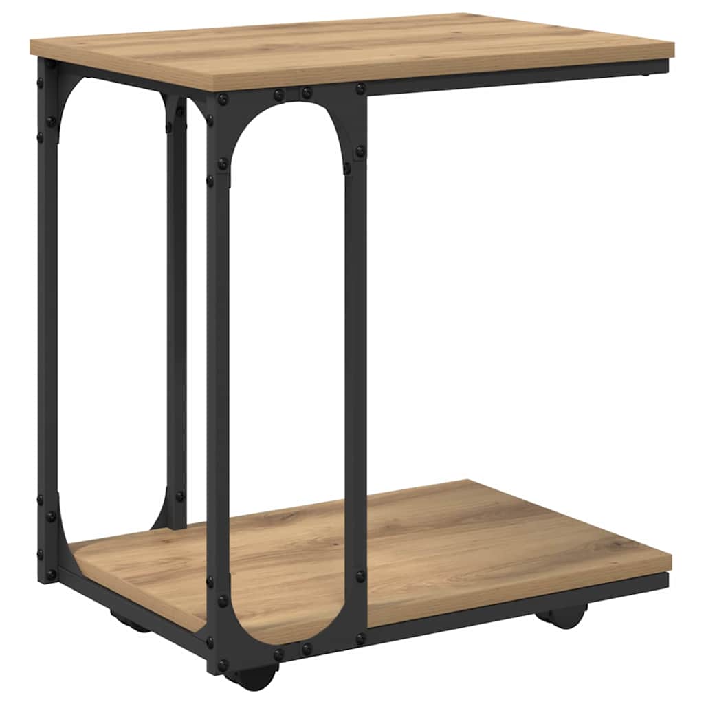 Sidebord Artisan Egetræ 50 x 35 x 55.5 cm Konstrueret træ