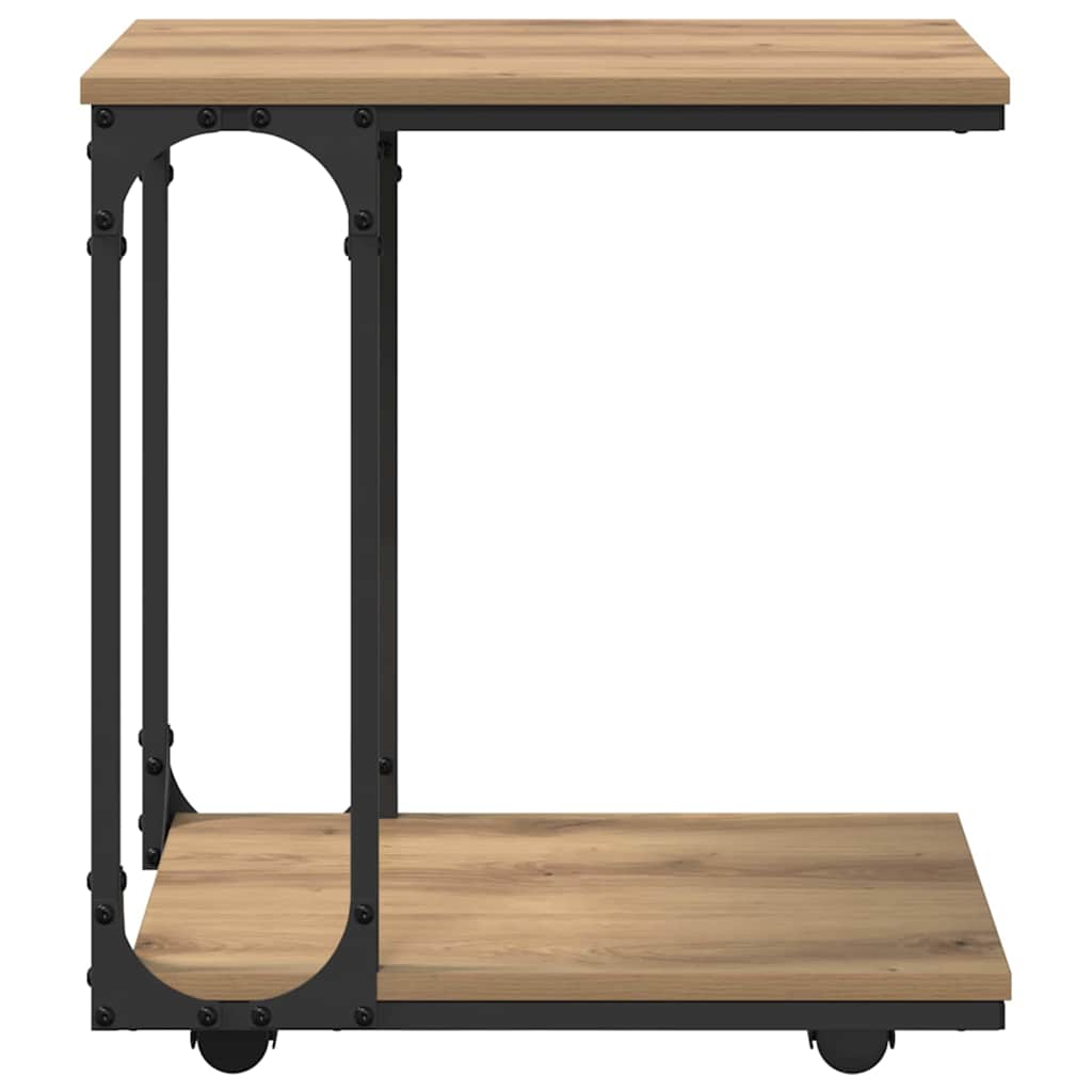 Sidebord Artisan Egetræ 50 x 35 x 55.5 cm Konstrueret træ