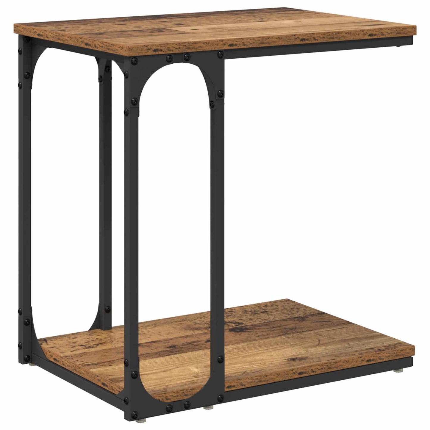 Sidebord med hylde Gammelt træ 50 x 35 x 52 cm Konstrueret træ