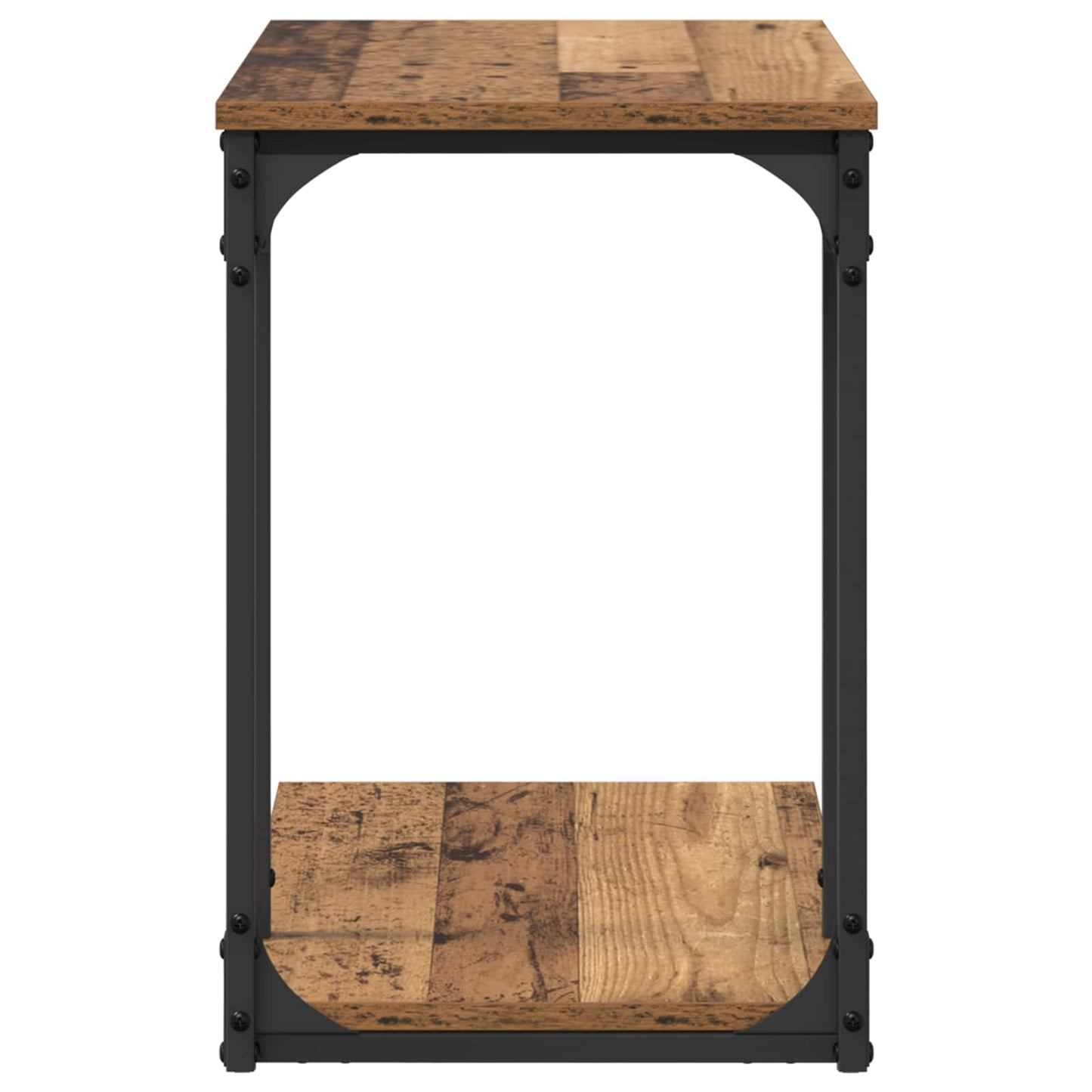 Sidebord med hylde Gammelt træ 50 x 35 x 52 cm Konstrueret træ