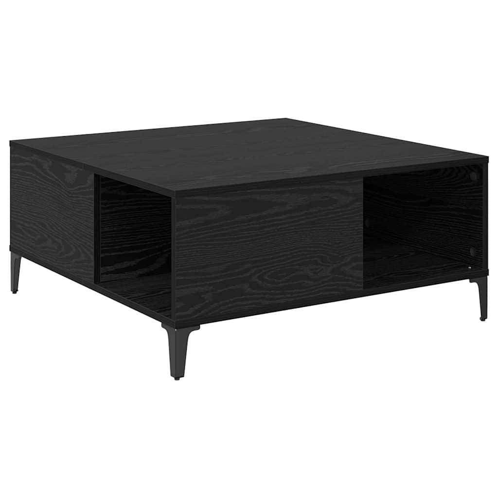 Sofabord Sort eg 80 x 80 x 36,5 cm Konstrueret træ