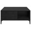 Sofabord Sort eg 80 x 80 x 36,5 cm Konstrueret træ