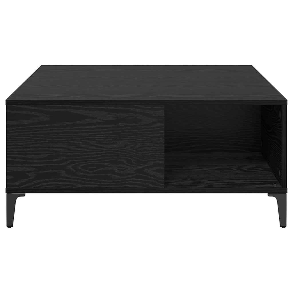 Sofabord Sort eg 80 x 80 x 36,5 cm Konstrueret træ