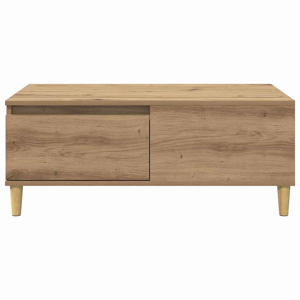 Sofabord Artisan Egetræ 90 x 50 x 35 cm Konstrueret træ
