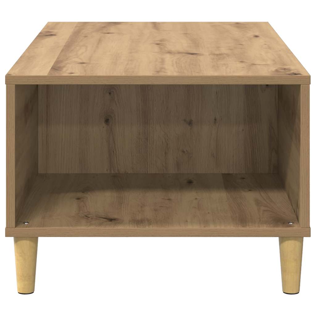 Sofabord Artisan Egetræ 90 x 50 x 35 cm Konstrueret træ