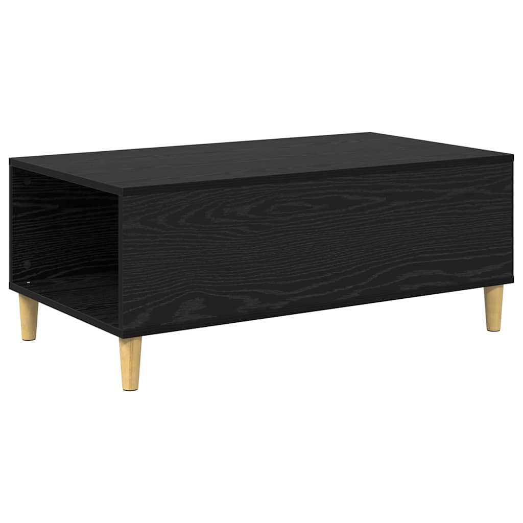 Sofabord Sort eg 90 x 50 x 35 cm Konstrueret træ