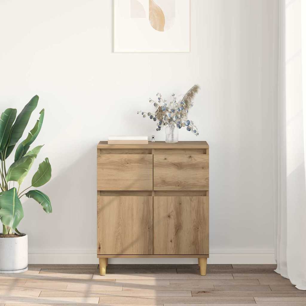 Sideboard Artisan Egetræ 60 x 35 x 70 cm Konstrueret træ
