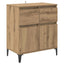 Sideboard Artisan Egetræ 60 x 35 x 70 cm Ingeniørt træ og jern