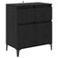 Sideboard Sort eg 60 x 35 x 70 cm Ingeniørt træ og jern