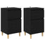 Natskab 2 pcs Sort eg 40 x 35 x 70 cm Konstrueret træ