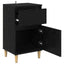 Natskab 2 pcs Sort eg 40 x 35 x 70 cm Konstrueret træ