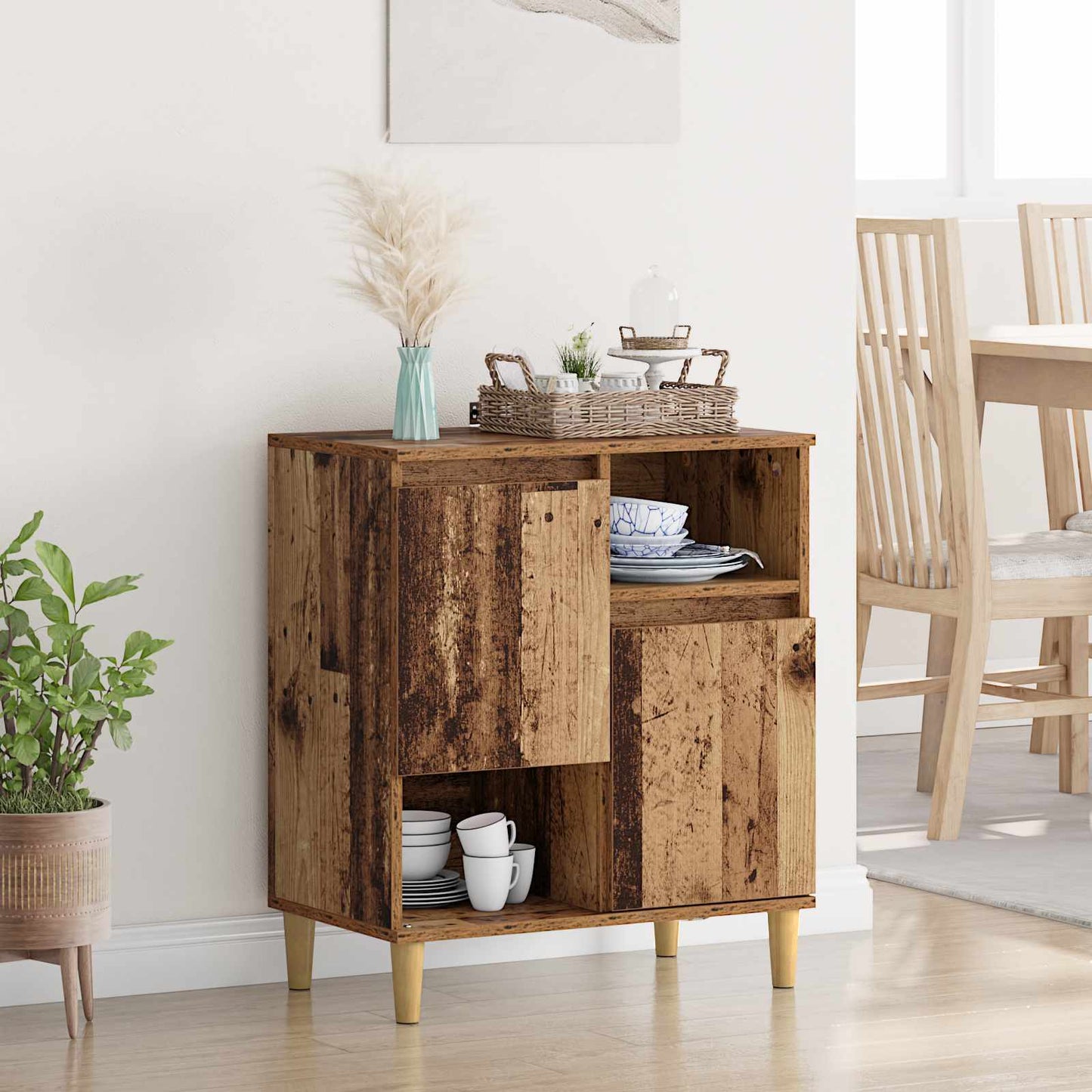 Sideboard Gammelt træ 35 x 60 x 70 cm Konstrueret træ