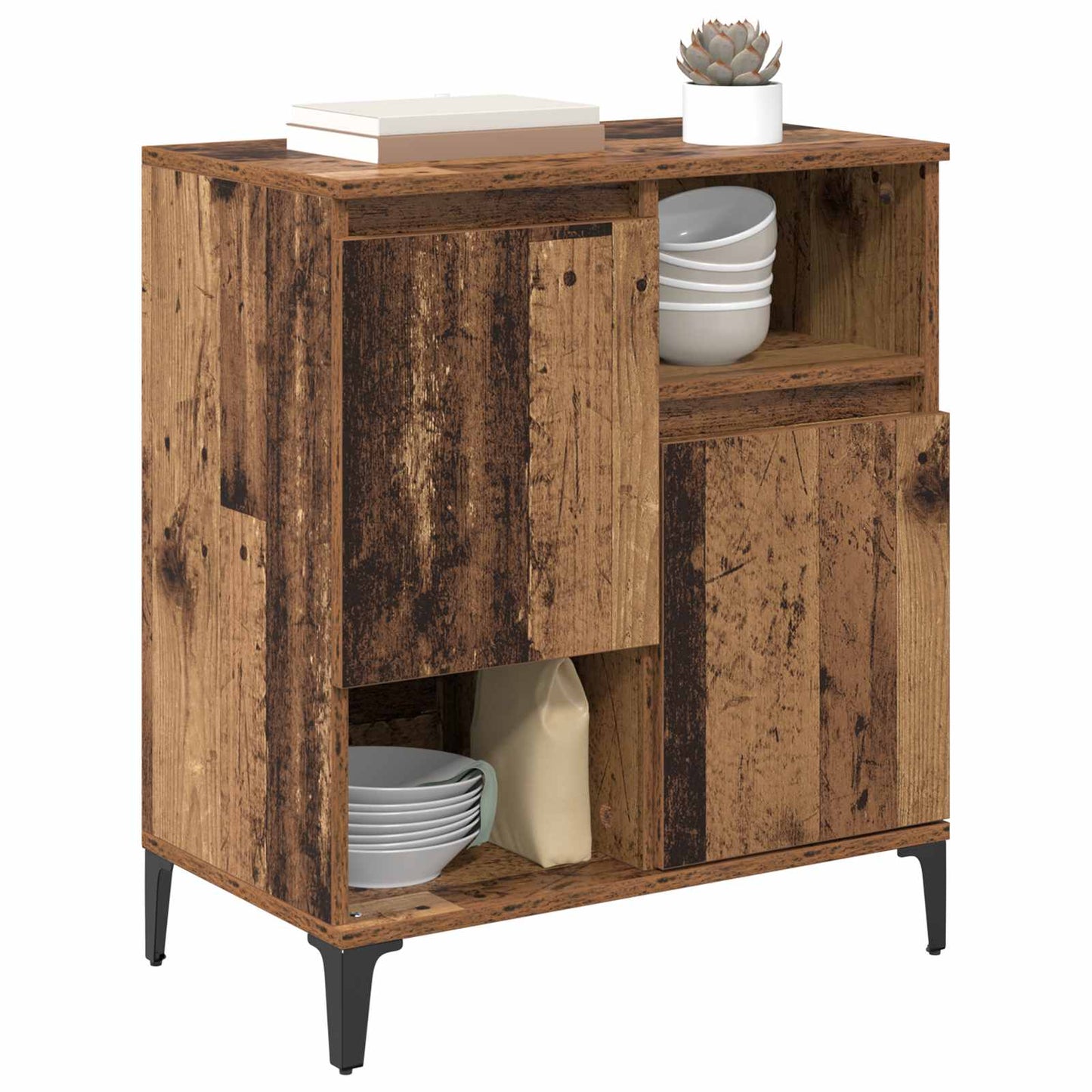 Sideboard Gammelt træ 60 x 35 x 70 cm Konstrueret træ