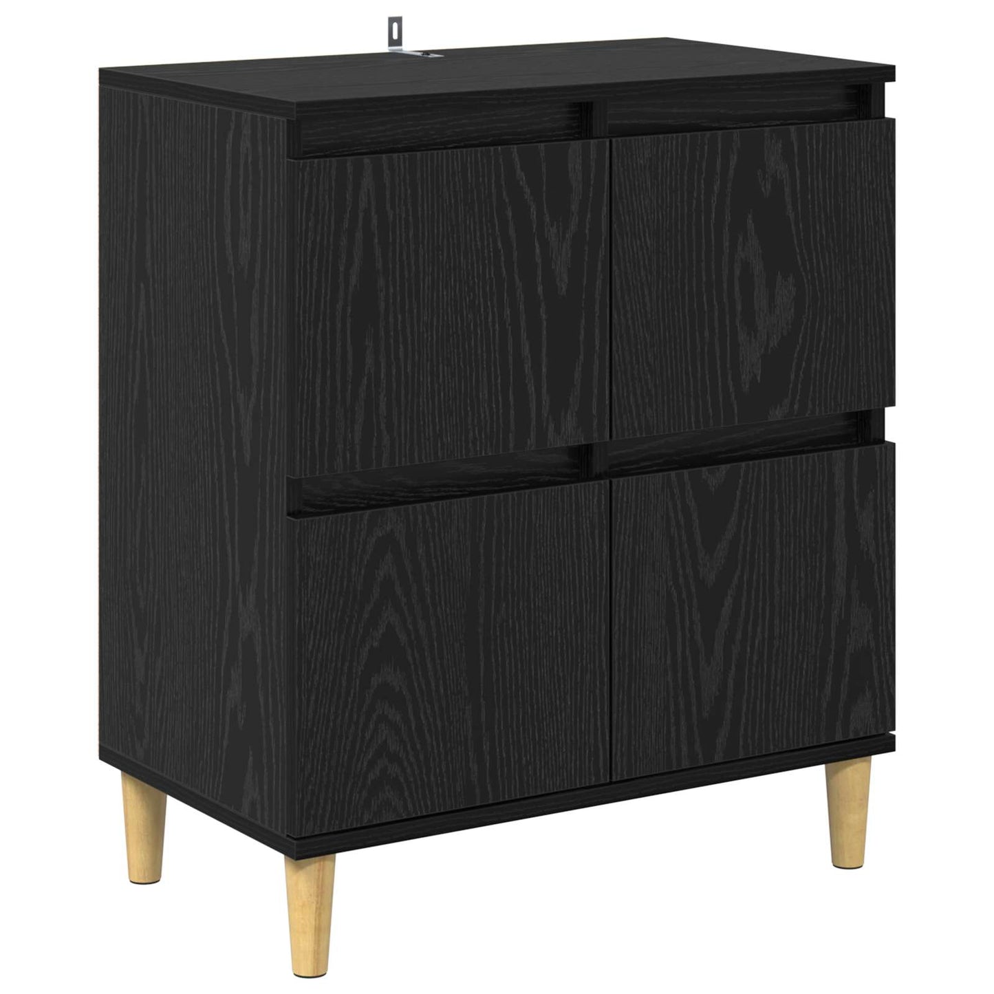 Sideboard Sort eg 60 x 35 x 70 cm Konstrueret træ