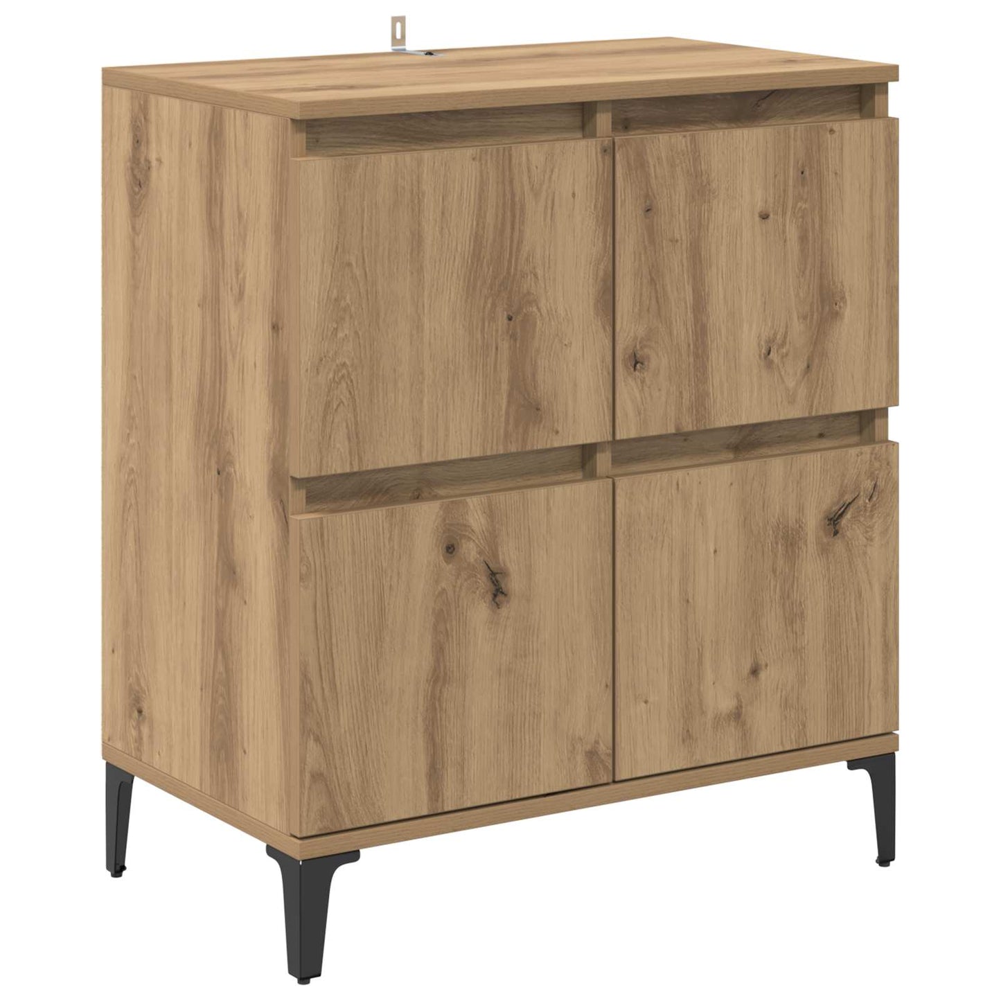 Sideboard Artisan Egetræ 60 x 35 x 70 cm Ingeniørt træ og jern