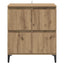Sideboard Artisan Egetræ 60 x 35 x 70 cm Ingeniørt træ og jern