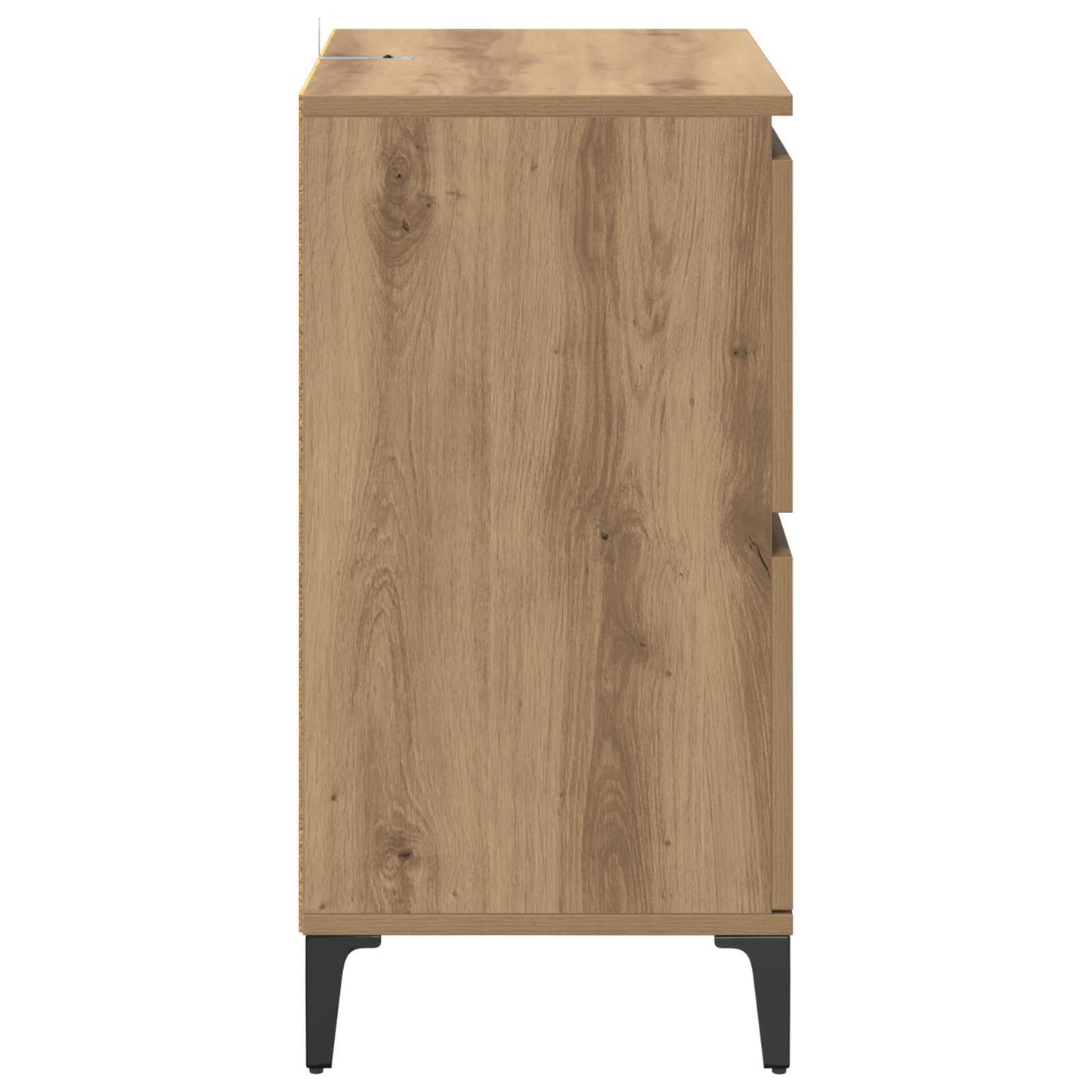 Sideboard Artisan Egetræ 60 x 35 x 70 cm Ingeniørt træ og jern