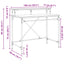 Bord Sort eg 100 x 50 x 90 cm Konstrueret træ