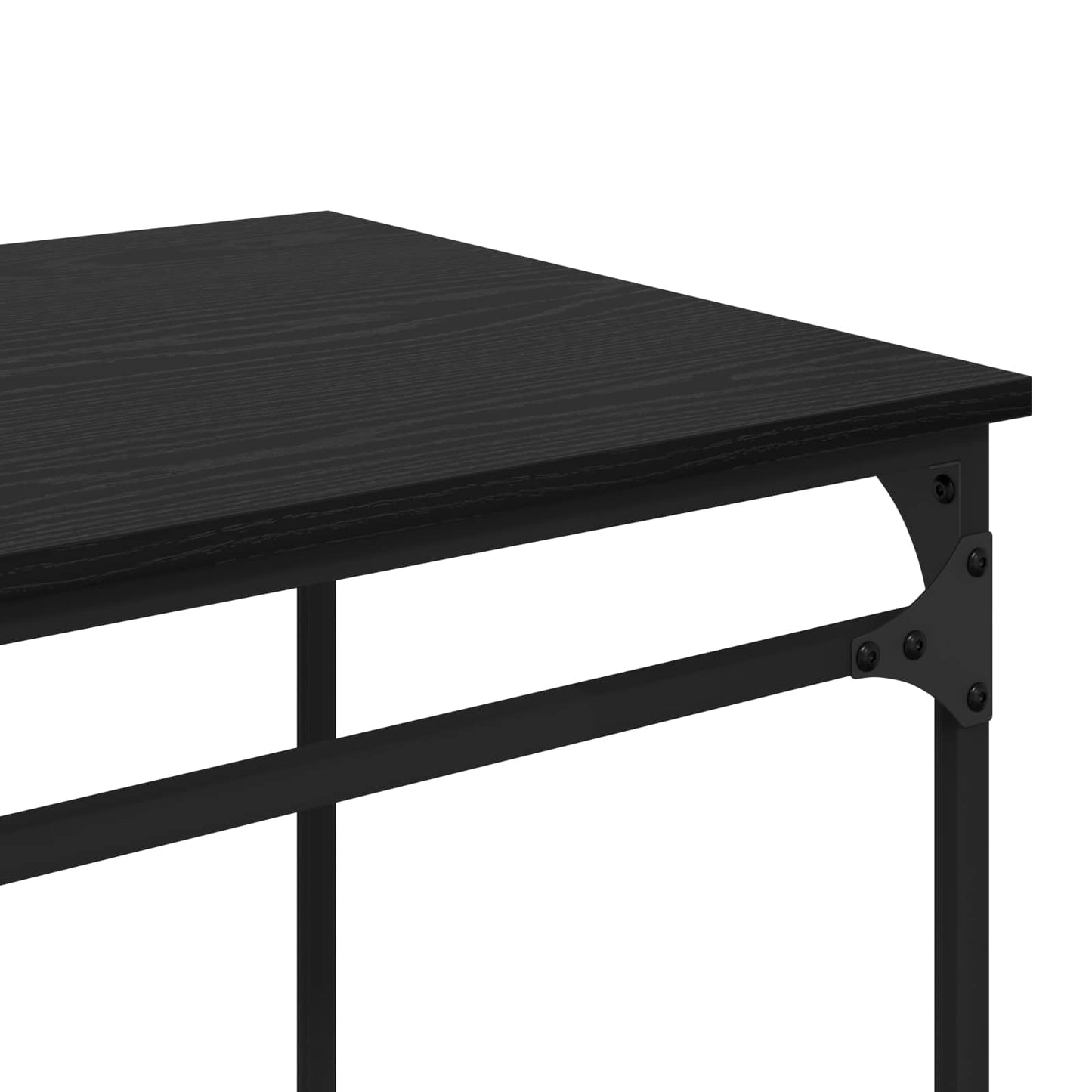 Bord Sort eg 135 x 50 x 90 cm Konstrueret træ